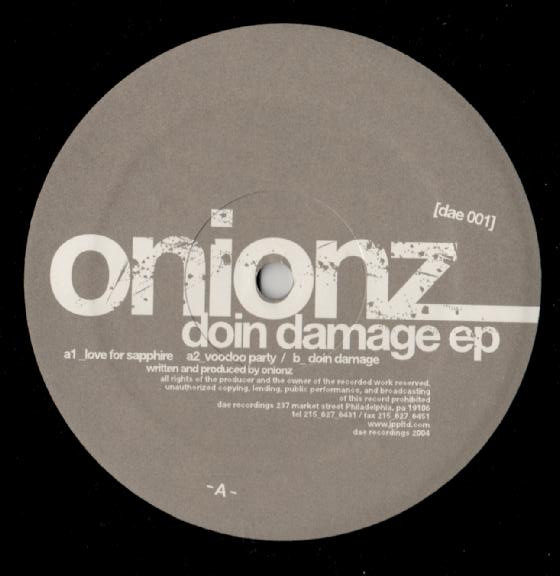 Onionz - Doin Damage EP | Dae Recordings (dae 001)