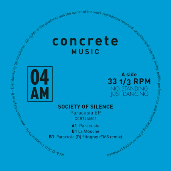 Society Of Silence - Paracusia EP | Concrete Music 4AM (CCRT4AM02)