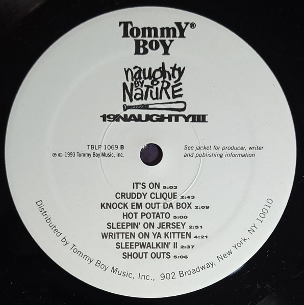 Naughty By Nature - 19 Naughty III | Tommy Boy (TBLP 1069) - 4