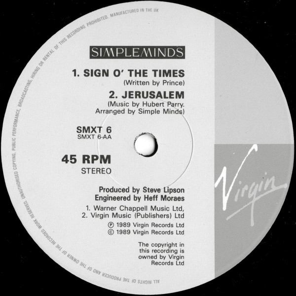 Simple Minds - The Amsterdam EP | Virgin (SMXT 6) - 4