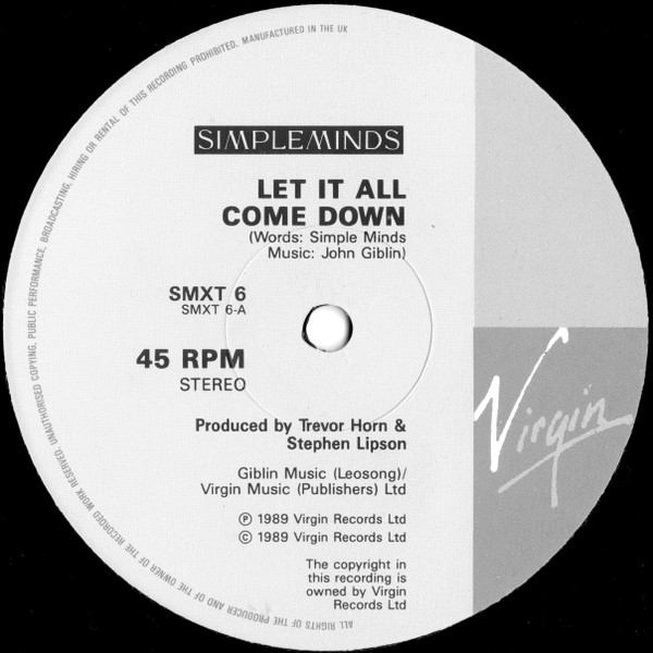 Simple Minds - The Amsterdam EP | Virgin (SMXT 6) - 3
