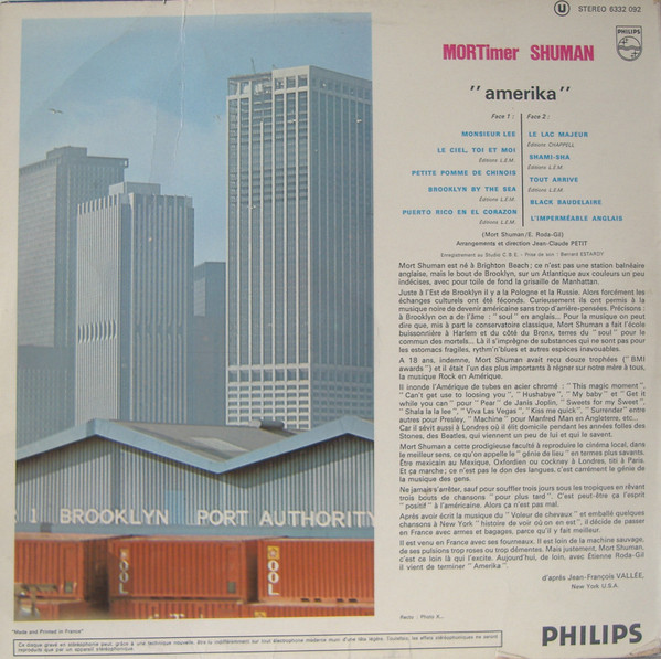 Mort Shuman - Amerika | Philips (6332 092)