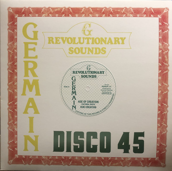 Cultural Roots - Age Of Creation | Revolutionary Sounds (RS004)