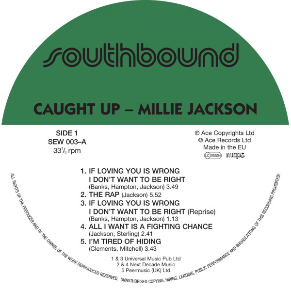 Millie Jackson - Caught Up | Southbound (SEW 003) - 3