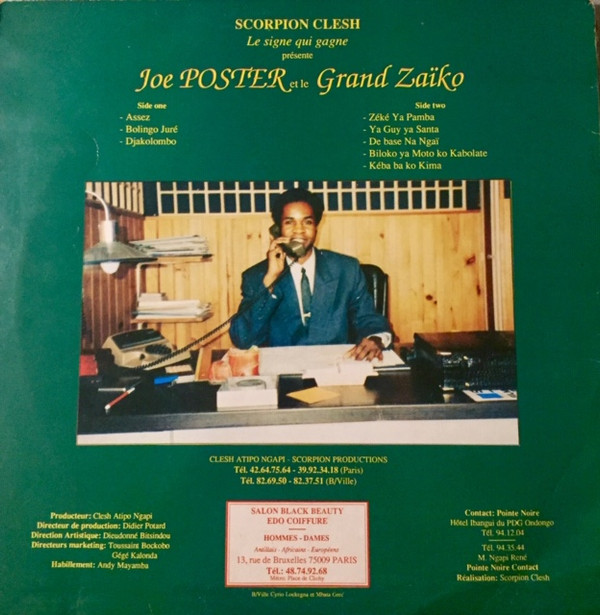 Joe Poster Et Le Grand Zaïko - Scorpion Clesh Présente Joe Poster Et Le Grand Zaïko | Scorpion Productions Clesh Atipo (ANC 11209) - 2