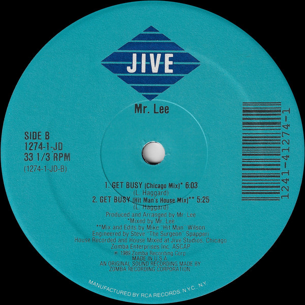 Mr. Lee - Get Busy | Jive (1274-1-JD) - 4