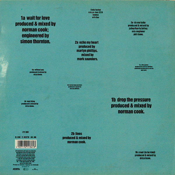 Lindy Layton - Pressure | Arista (211 361)