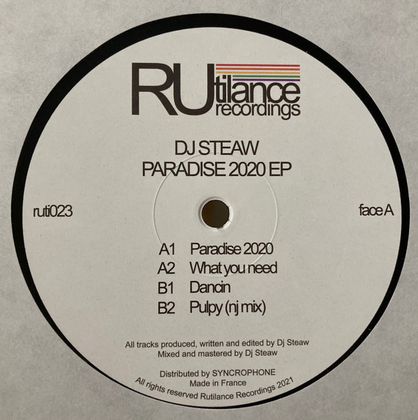 DJ Steaw - Paradise 2020 EP | Rutilance Recordings (ruti023) - 2
