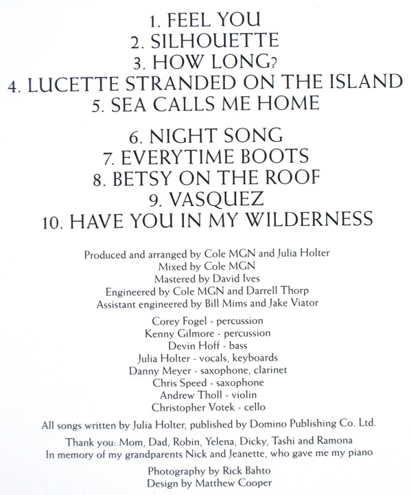Julia Holter - Have You In My Wilderness | Domino (WIGLP341) - 3 Julia Holter - Have You In My Wilderness | Domino (WIGLP341) - 3