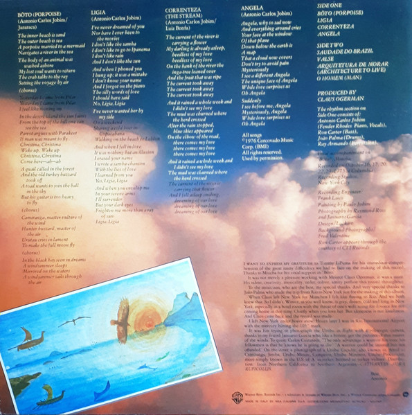 Antonio Carlos Jobim - Urubu | Warner Bros. Records (W 56220) - 2