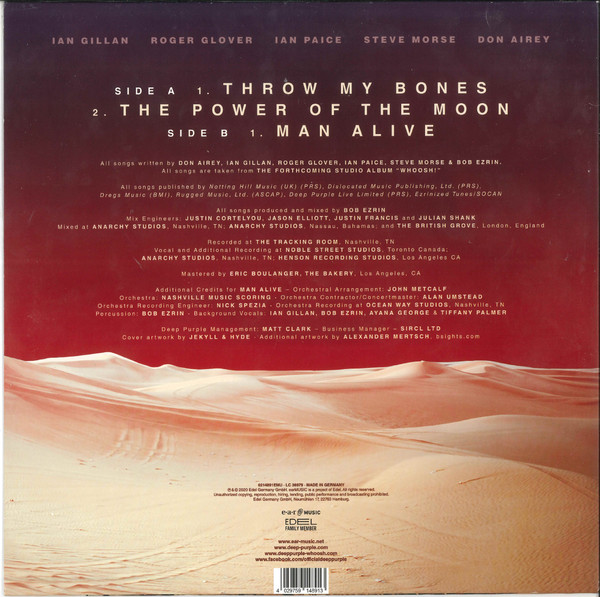 Deep Purple - Throw My Bones / Man Alive | Ear Music (0214891EMU) - 2 Deep Purple - Throw My Bones / Man Alive | Ear Music (0214891EMU) - 2