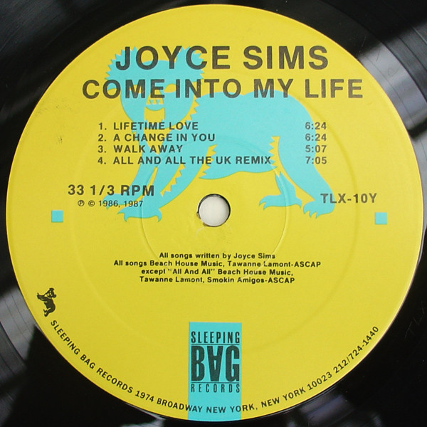 Joyce Sims - Come Into My Life | Sleeping Bag Records (TLX-10) - 4 Joyce Sims - Come Into My Life | Sleeping Bag Records (TLX-10) - 4