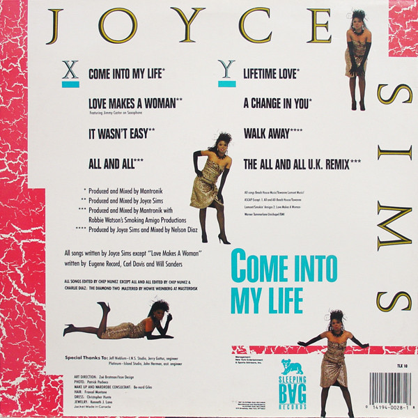 Joyce Sims - Come Into My Life | Sleeping Bag Records (TLX-10) - 2 Joyce Sims - Come Into My Life | Sleeping Bag Records (TLX-10) - 2