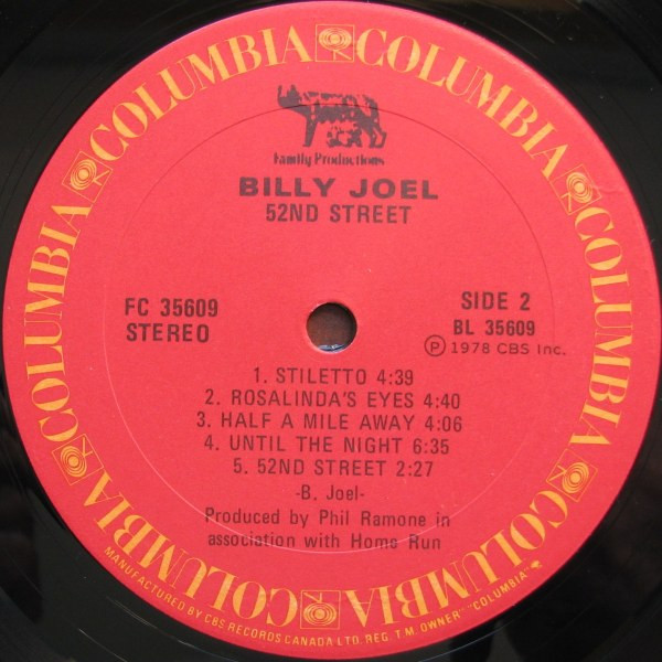 Billy Joel - 52nd Street | Columbia (FC 35609) - 4