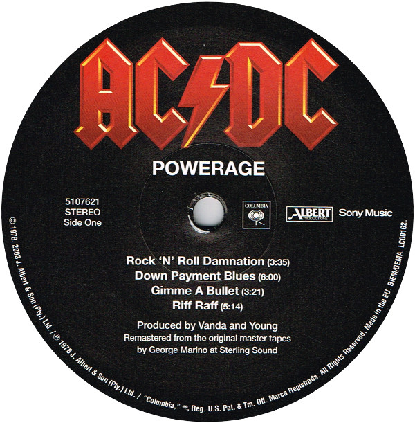 AC/DC - Powerage | Columbia (5107621)
