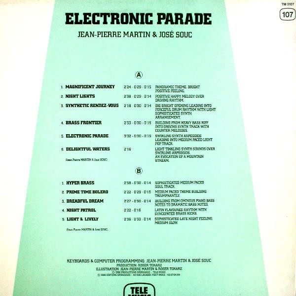 Jean-Pierre Martin  &  José Souc - Electronic Parade | Tele Music (TM 3107)