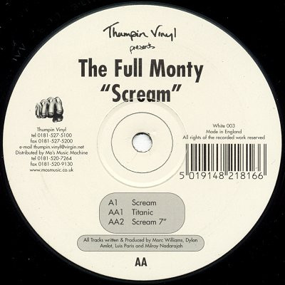 The Full Monty - Scream | Thumpin Vinyl (White 003) - main