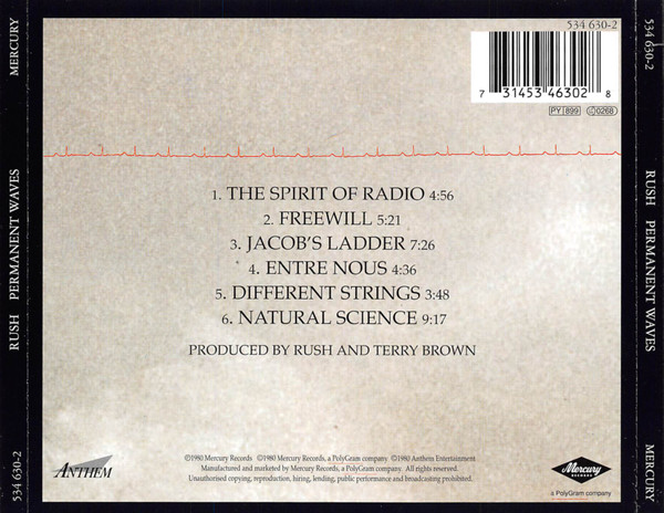 Rush - Permanent Waves | Mercury (534 630-2) - 2