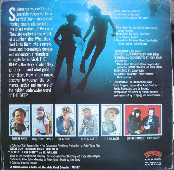 John Barry - The Deep (Music From The Original Motion Picture Soundtrack) | Casablanca (CA. LP 5003)