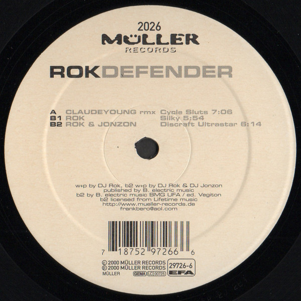 Rok - Cycle Sluts (Claude Young Rmx) | Müller Records (MÜLLER 2026) - 3