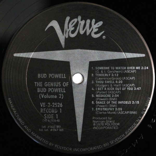Bud Powell - The Genius Of Bud Powell (Volume 2) | Verve Records (VE-2-2526) - 4