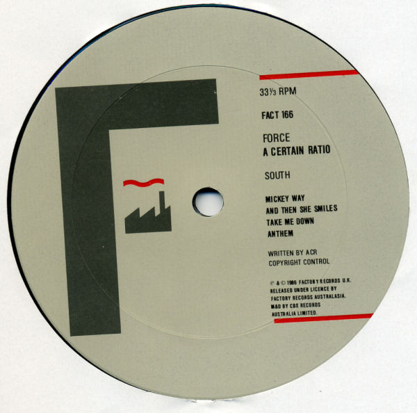 A Certain Ratio - Force / The Old & The New | Factory Records Australasia (FACT 166) - 4