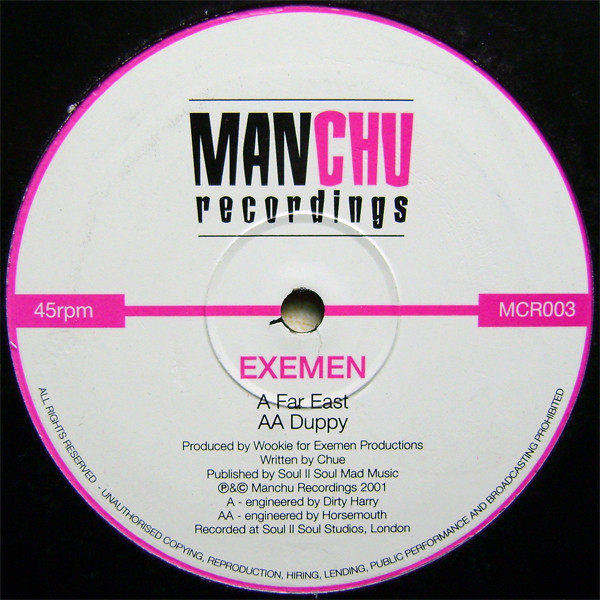 Exemen - Far East / Duppy | Manchu Recordings (MCR003) - main