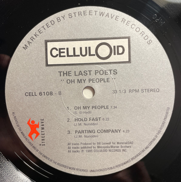 The Last Poets - Oh My People | Celluloid (CELL 6108) - 4 The Last Poets - Oh My People | Celluloid (CELL 6108) - 4