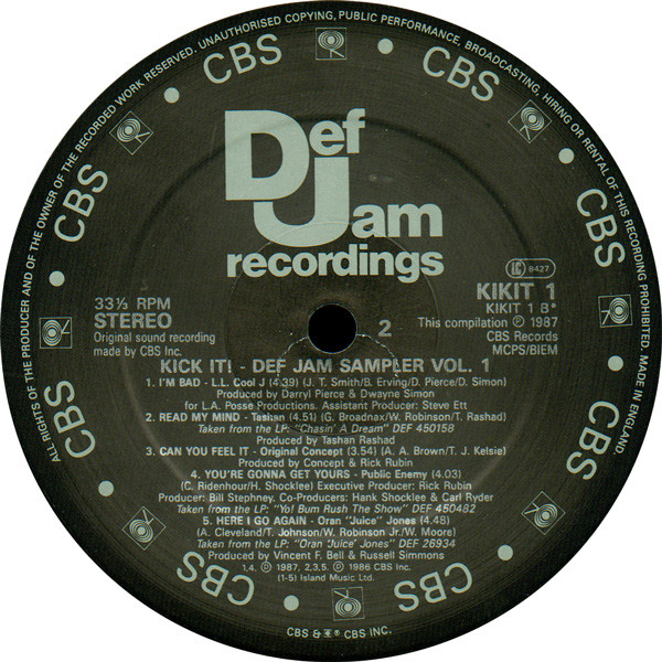 Various - Kick It! (The Def Jam Sampler Volume One) | Def Jam Recordings (KIKIT 1) - 4 Various - Kick It! (The Def Jam Sampler Volume One) | Def Jam Recordings (KIKIT 1) - 4