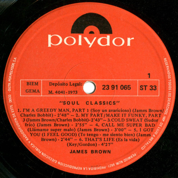 James Brown - Soul Classics | Polydor (23 91 065) - 3 James Brown - Soul Classics | Polydor (23 91 065) - 3