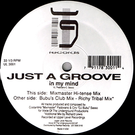 Just A Groove - In My Mind | Upper Level Records (UL 3001)