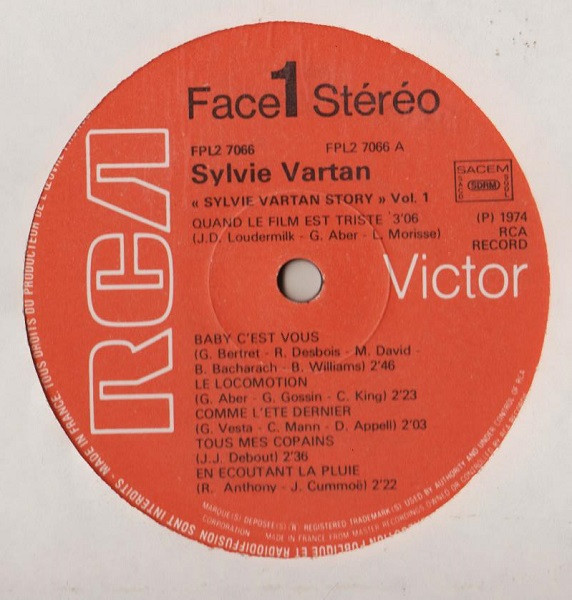 Sylvie Vartan - Sylvie Vartan Story - Vol. 1 | RCA Victor (FPL 2 7066) - 3