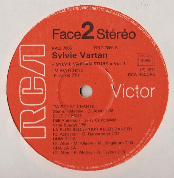 Sylvie Vartan - Sylvie Vartan Story - Vol. 1 | RCA Victor (FPL 2 7066) - 4