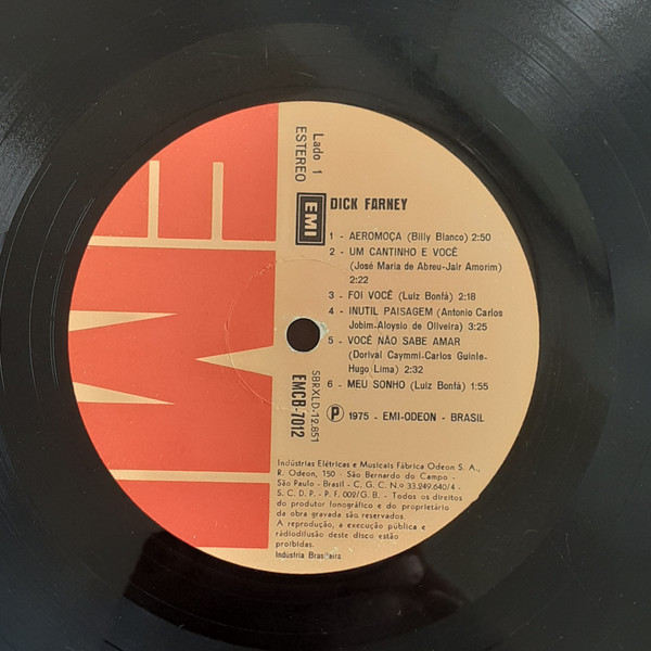 Dick Farney - Dick Farney | EMI (EMCB-7012) - 3