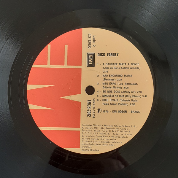 Dick Farney - Dick Farney | EMI (EMCB-7012) - 4