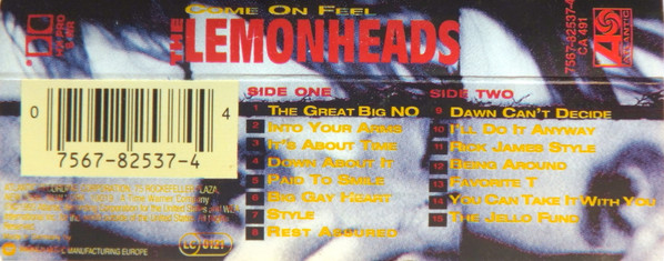 The Lemonheads - Come On Feel The Lemonheads | Atlantic (7567-82537-4)