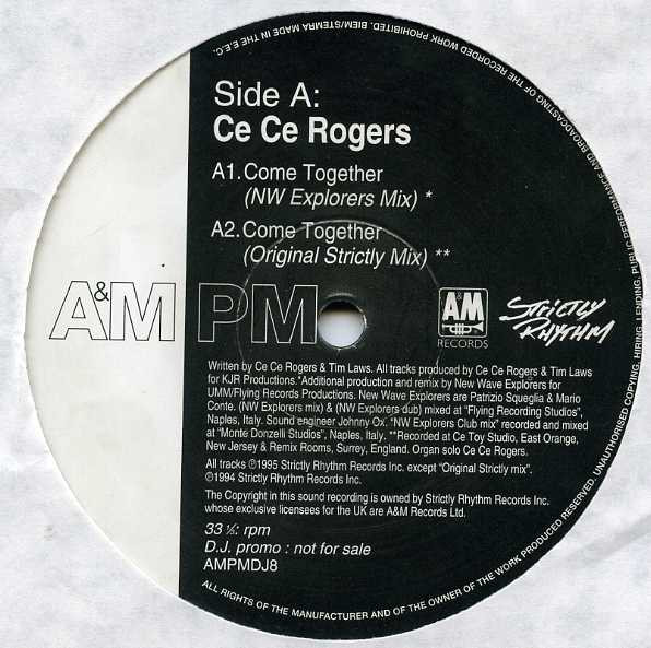 Ce Ce Rogers - Come Together (The Mixes) | A&M PM (AMPMDJ8)