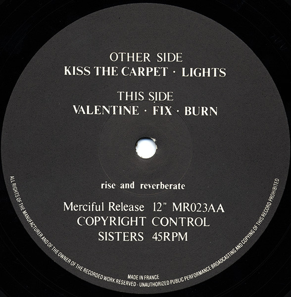 The Sisters Of Mercy - The Reptile House E.P. | Merciful Release (MR 023) - 4