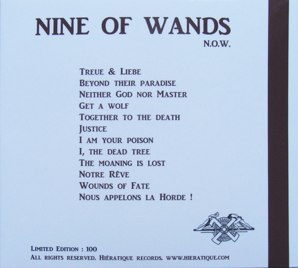 Nine Of Wands - N.O.W. | Hiératique Records (H05) - 2 Nine Of Wands - N.O.W. | Hiératique Records (H05) - 2