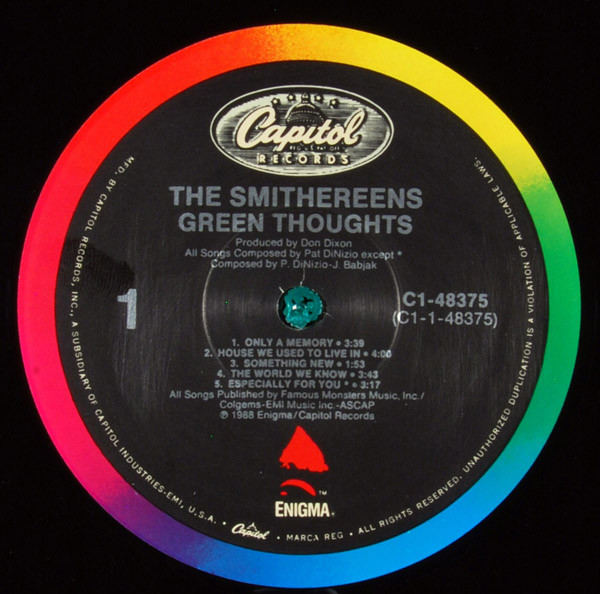 The Smithereens - Green Thoughts | Capitol Records (C1-48375) - 3 The Smithereens - Green Thoughts | Capitol Records (C1-48375) - 3