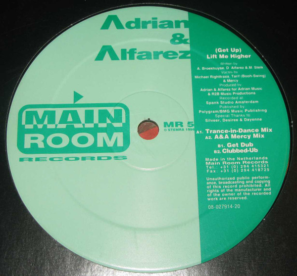 Adrian & Alfarez - (Get Up) Lift Me Higher | Main Room Records (MR 5)