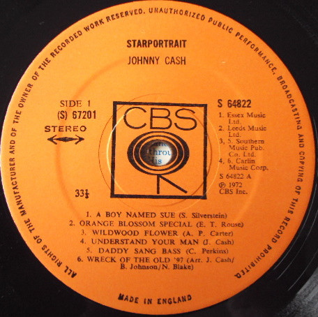 Johnny Cash - Starportrait | CBS (67201) - 4 Johnny Cash - Starportrait | CBS (67201) - 4