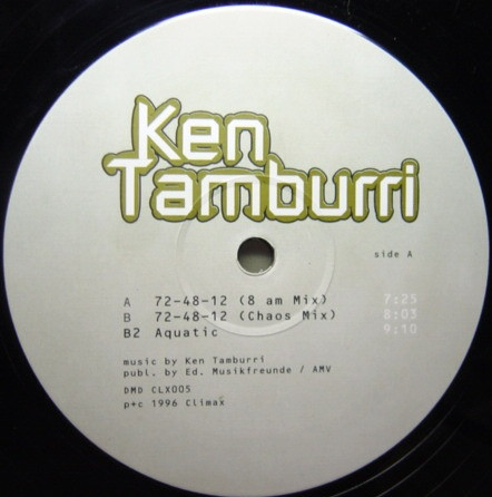 Ken Tamburri - 72-48-12 | Climax Records (CLX005)