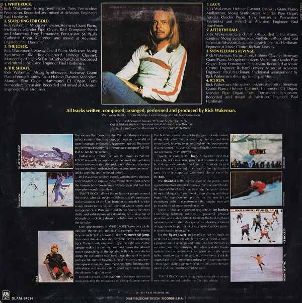 Rick Wakeman - White Rock | A&M Records (SLAM 64614) - 2