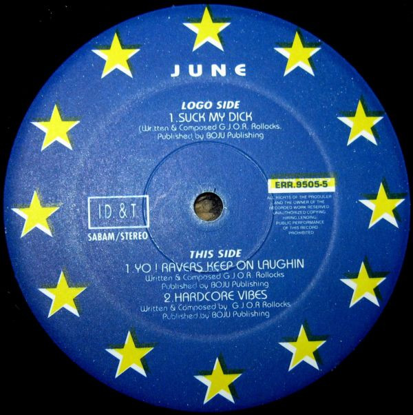 June - Suck My Dick | European Rave Records (ERR.9505-5)