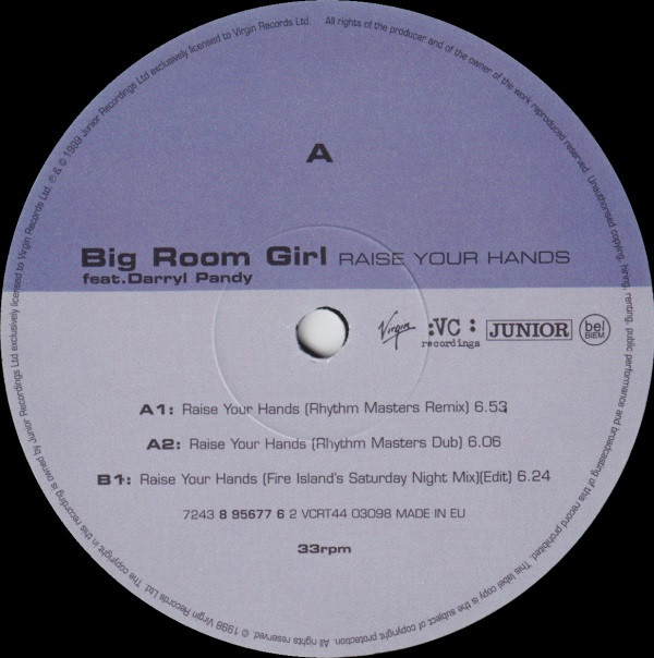 Big Room Girl Feat. Darryl Pandy - Raise Your Hands | VC Recordings (VCRT44) - 3