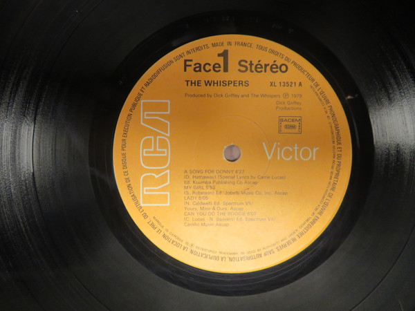 The Whispers - The Whispers | RCA Victor (XL 13521) - 2