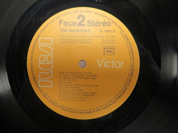 The Whispers - The Whispers | RCA Victor (XL 13521) - 3