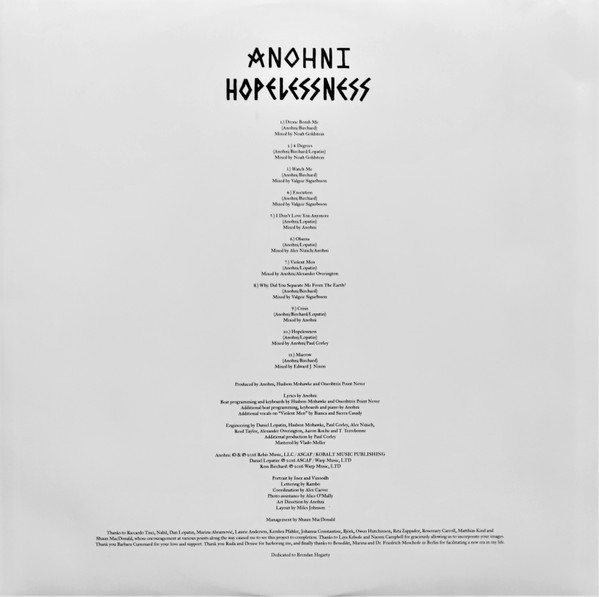 Anohni - Hopelessness | Rough Trade (RTRADLP823) - 2