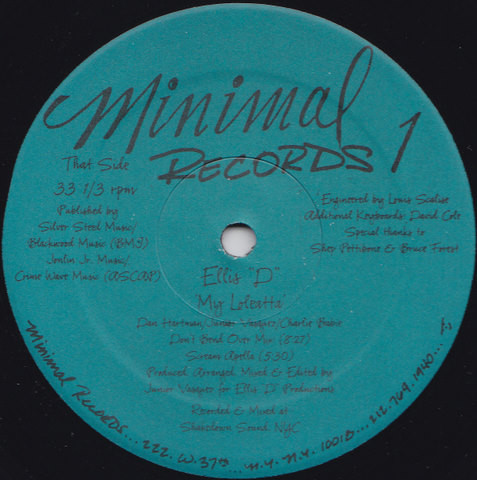 Ellis-D - My Loleatta | Minimal Records (1) - 2